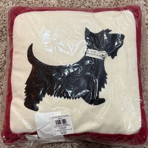 NWT Scottie Dog Decorative Pillow